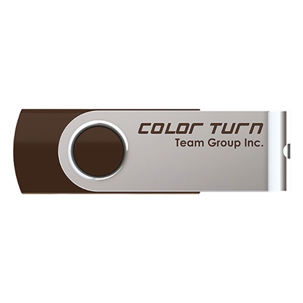 Team Japan USBメモリ Color Turn E902（ブラウン） USB2.0 8GB TG008GE902CX