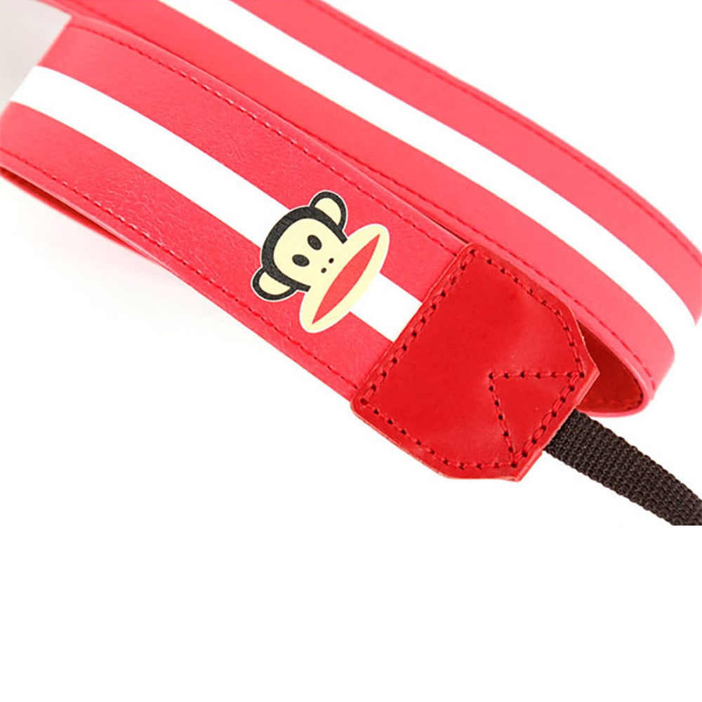 paul frank/ポールフランク SLR/DSLRカメラ用 ストライプ柄 ネックストラップ 13PF-SN05 RED レッド