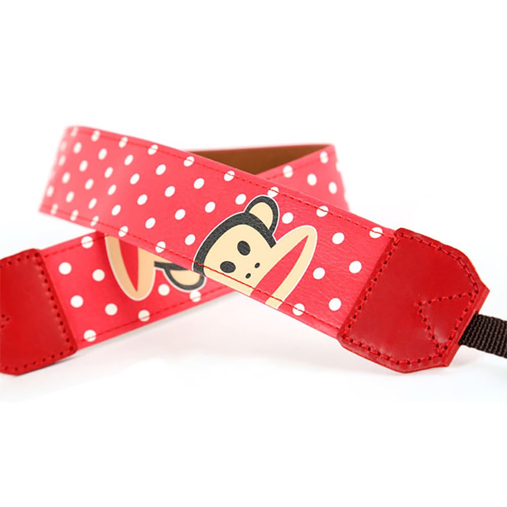 paul frank/ポールフランク SLR/DSLRカメラ用 ドット柄 ネックストラップ 13PF-SN21 RED レッド