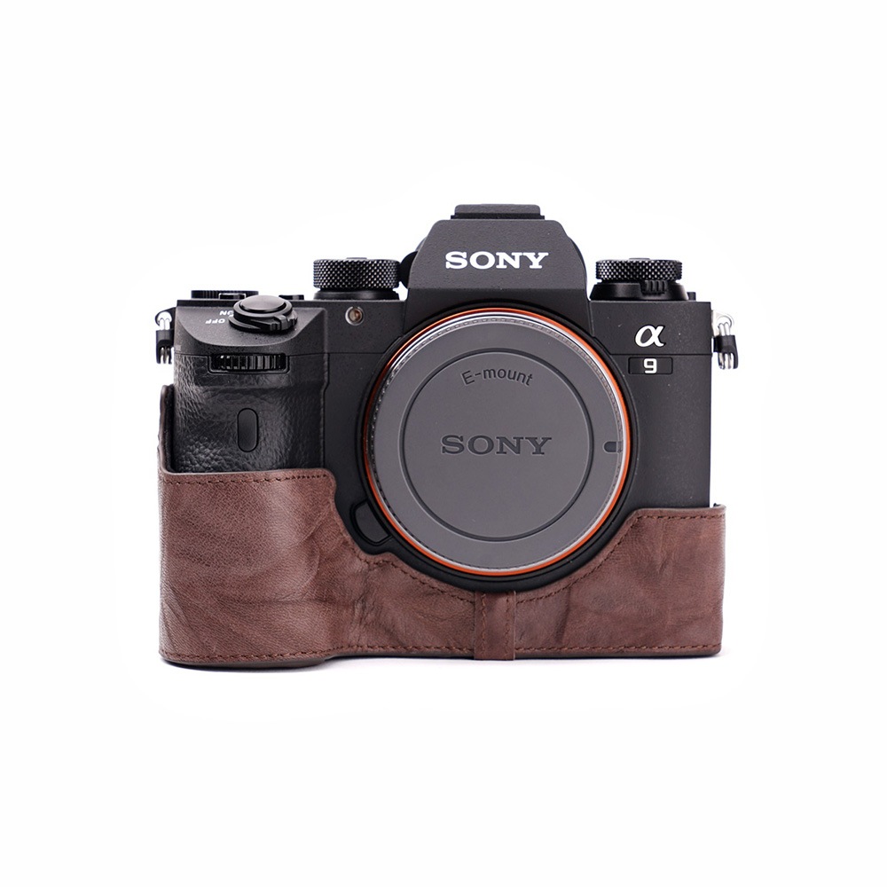 TP Original SONY α9/α7 III /α7R III 兼用 ボディーハーフケース ダークブラウン