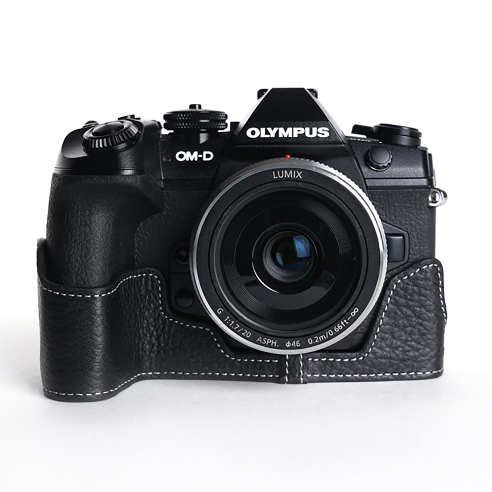 TP Original OLYMPUS E-M1 Mark2 用 ボディーハーフケース ブラック