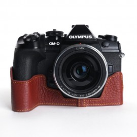 TP Original OLYMPUS E-M1 Mark2 用 ボディーハーフケース ブラウン|ボディージャケット・ハーフケース|カメラケース