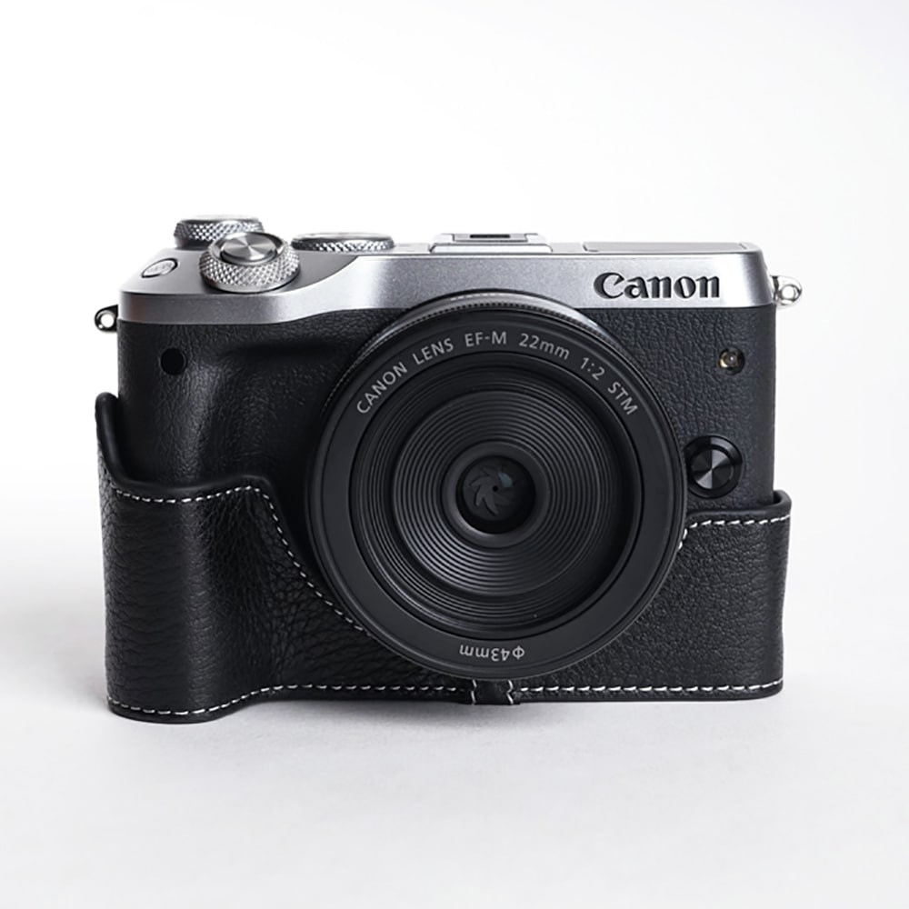 TP Original Canon EOS M6 用 ボディーハーフケース ブラック