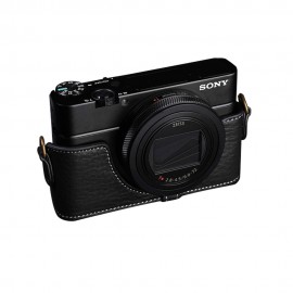 TP Original SONY RX100 VI （DSC-RX100M6） 用 ボディーハーフケース ブラック|ボディージャケット・ハーフケース|カメラケース