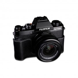 TP Original FUJIFILM X-T100 用 ボディーハーフケース ブラック|ボディージャケット・ハーフケース|カメラケース