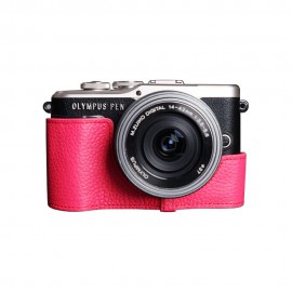 TP Original OLYMPUS PEN E-PL9 用 ボディーハーフケース ピンク|ボディージャケット・ハーフケース|カメラケース