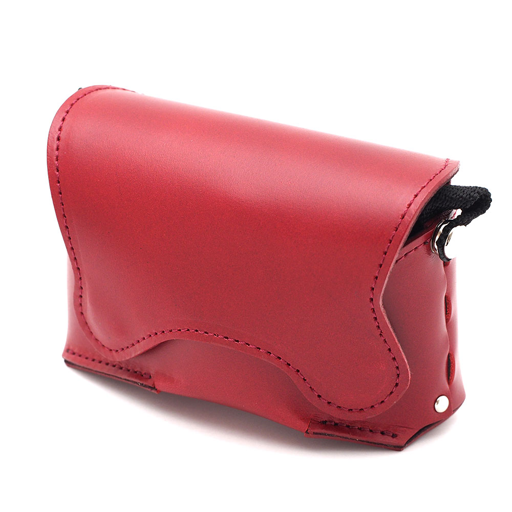 レザーカメラケース SONY RX100シリーズ対応 オルフェ01 赤 山田屋写真用品 LCO-01-RD