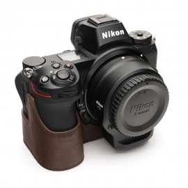TP Original Nikon Z7/Z6 用 ボディーハーフケース ダークブラウン|ボディージャケット・ハーフケース|カメラケース