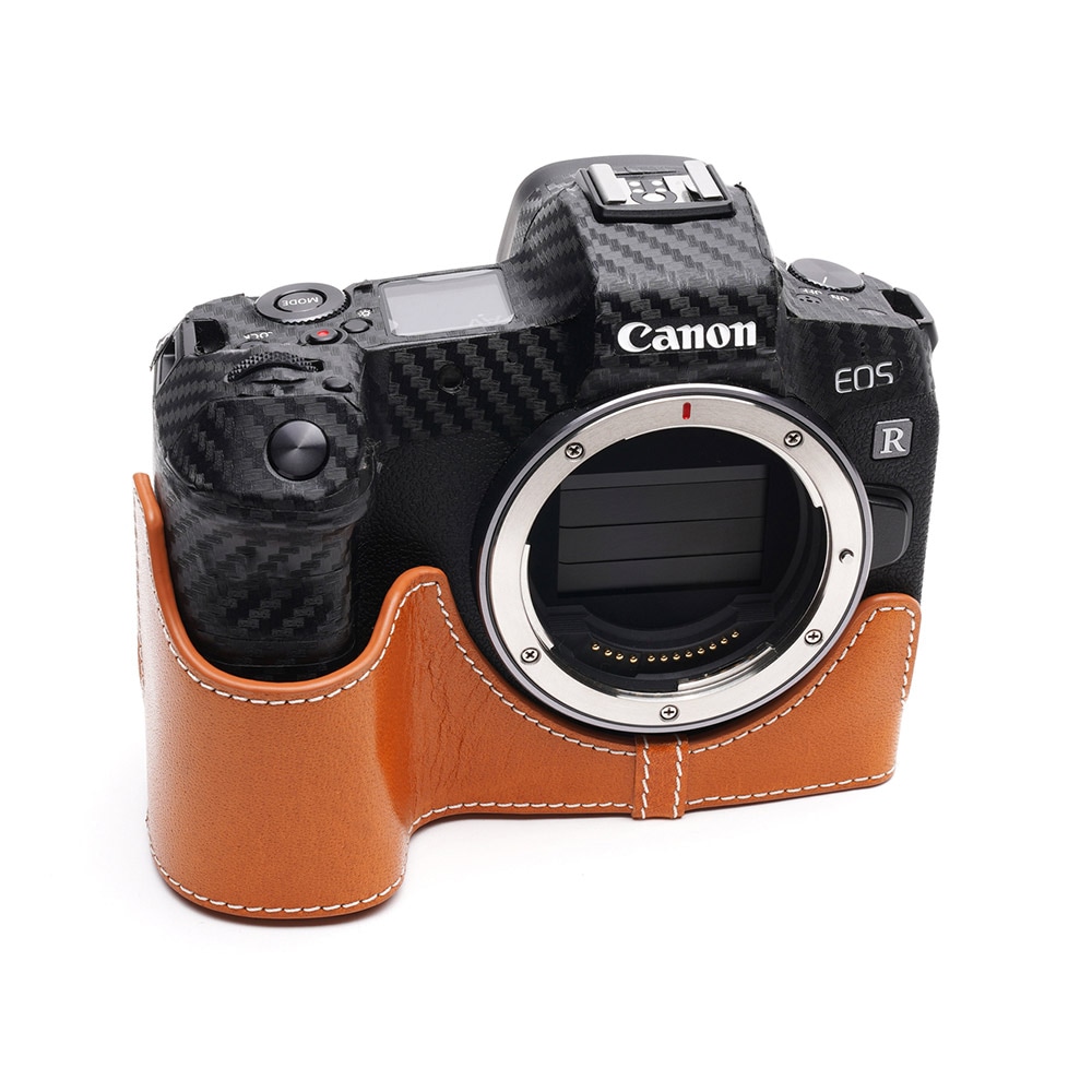 TP Original Canon EOS R 用 ボディーハーフケース オレンジ