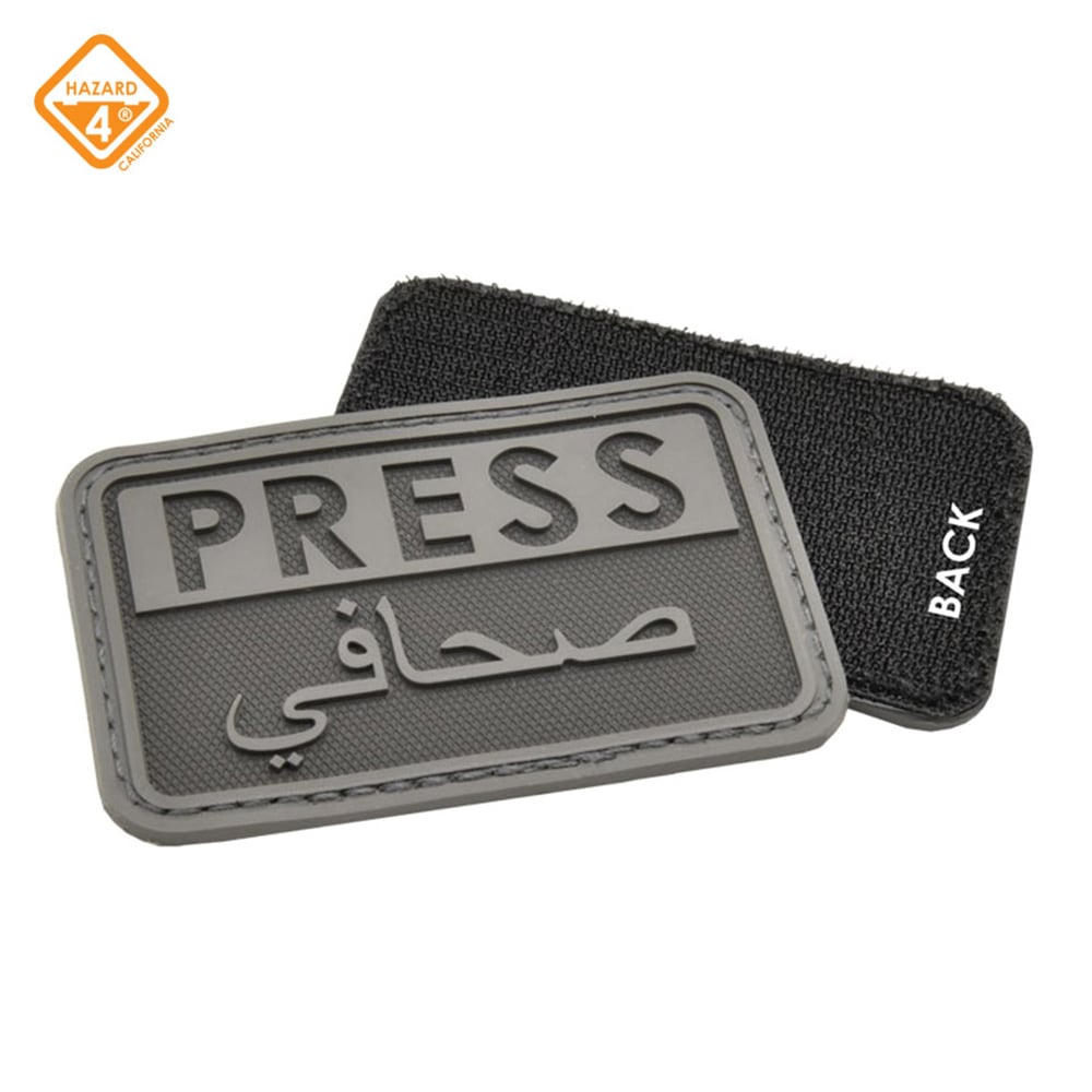 HAZARD4 カメラバッグ用 パッチアクセサリー Press/Arabic - reporter rubber velcro patch