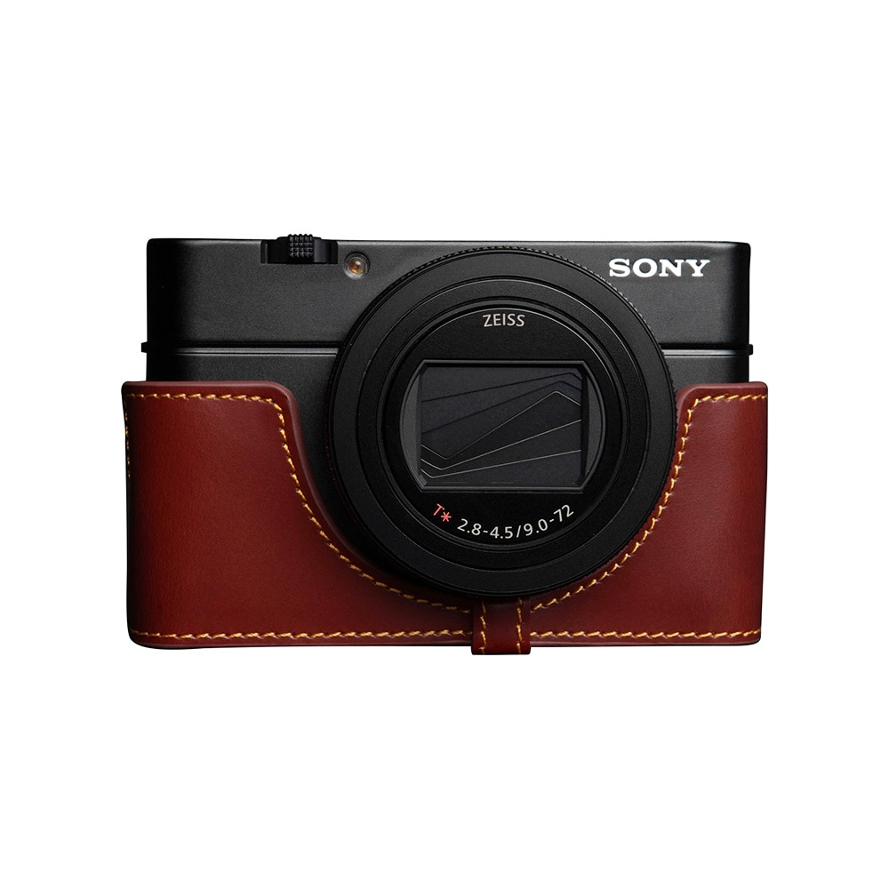 TP Original SONY RX100VII （DSC-RX100M7） 用 ボディーハーフケース オイルブラウン