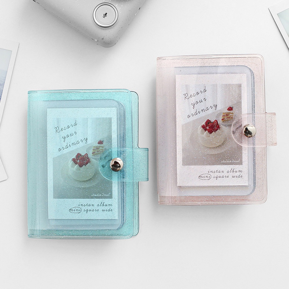 2nul チェキアルバム Instax Album Mini S Glitter 28枚収納 写真整理 保管 チェキ用アルバム スマイルカメラ