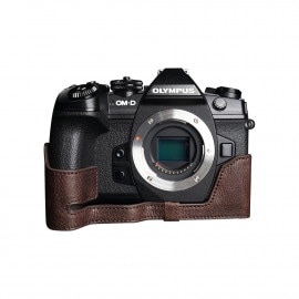 TP Original OLYMPUS E-M1 Mark III 用 ボディーハーフケース ダークブラウン|ボディージャケット・ハーフケース|カメラケース