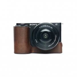 TP Original SONY VLOGCAM ZV-E10 用 ボディーハーフケース ダークブラウン|ボディージャケット・ハーフケース|カメラケース