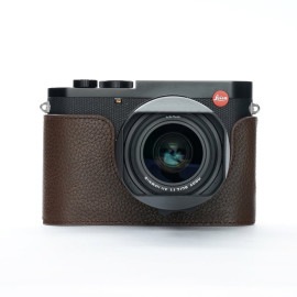 TP Original Leica Q3用 ボディーハーフケース ダークブラウン