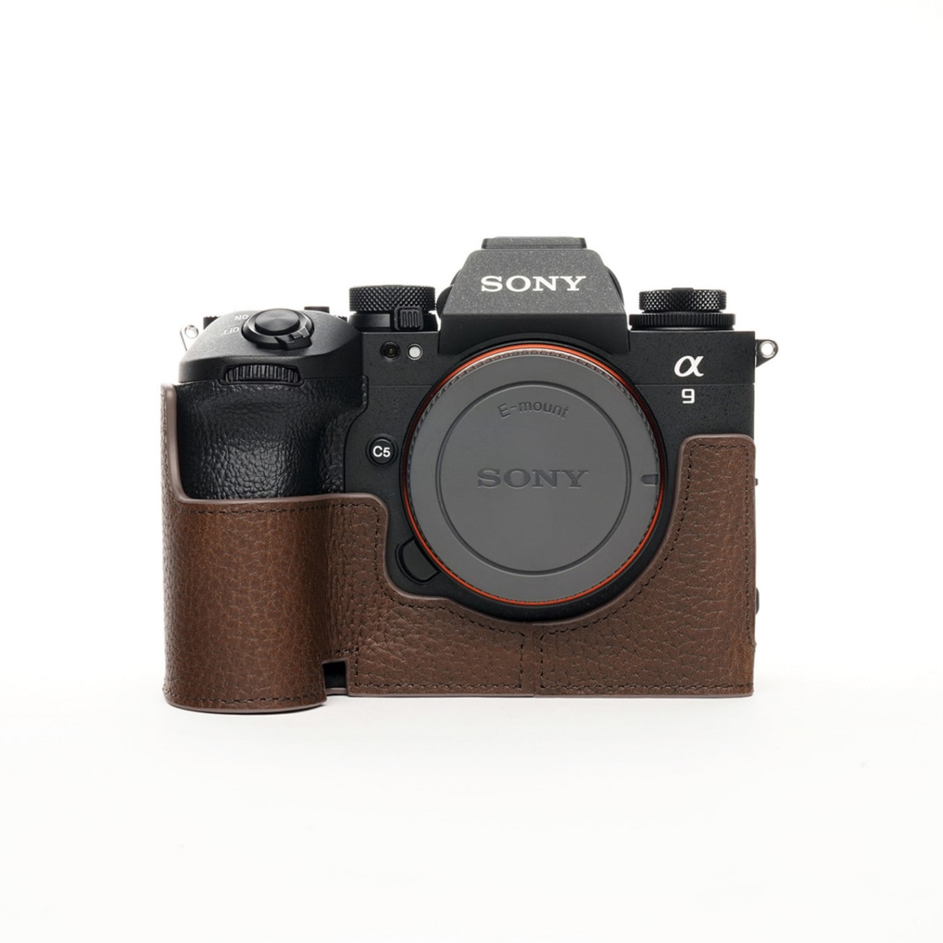 TP Original SONY  α9III/α1 II 兼用 ボディーハーフケース ダークブラウン