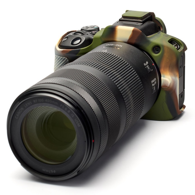 イージーカバー キヤノン　EOS R100 用　カモフラージュ　液晶保護フィルム付属