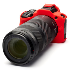 イージーカバー キヤノン　EOS R100 用　レッド　液晶保護フィルム付属