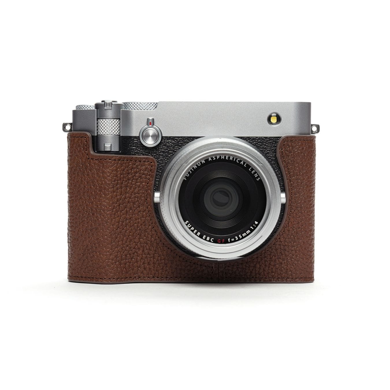 TP Original FUJIFILM GFX100RF 用 ボディーハーフケース ダークブラウン