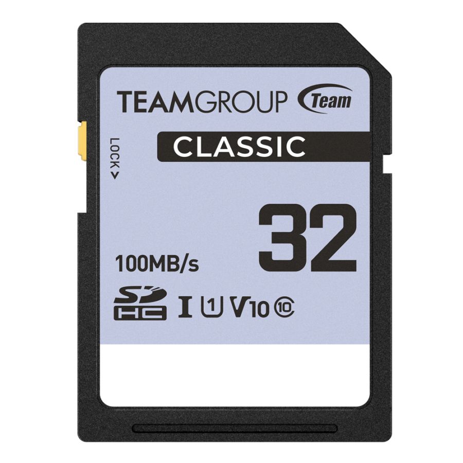 Team CLASSIC SDHC UHS-I U1 V10 メモリーカード 32GB