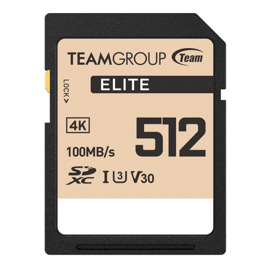 Team ELITE SDXC UHS-I U3 V30 メモリーカード 512GB
