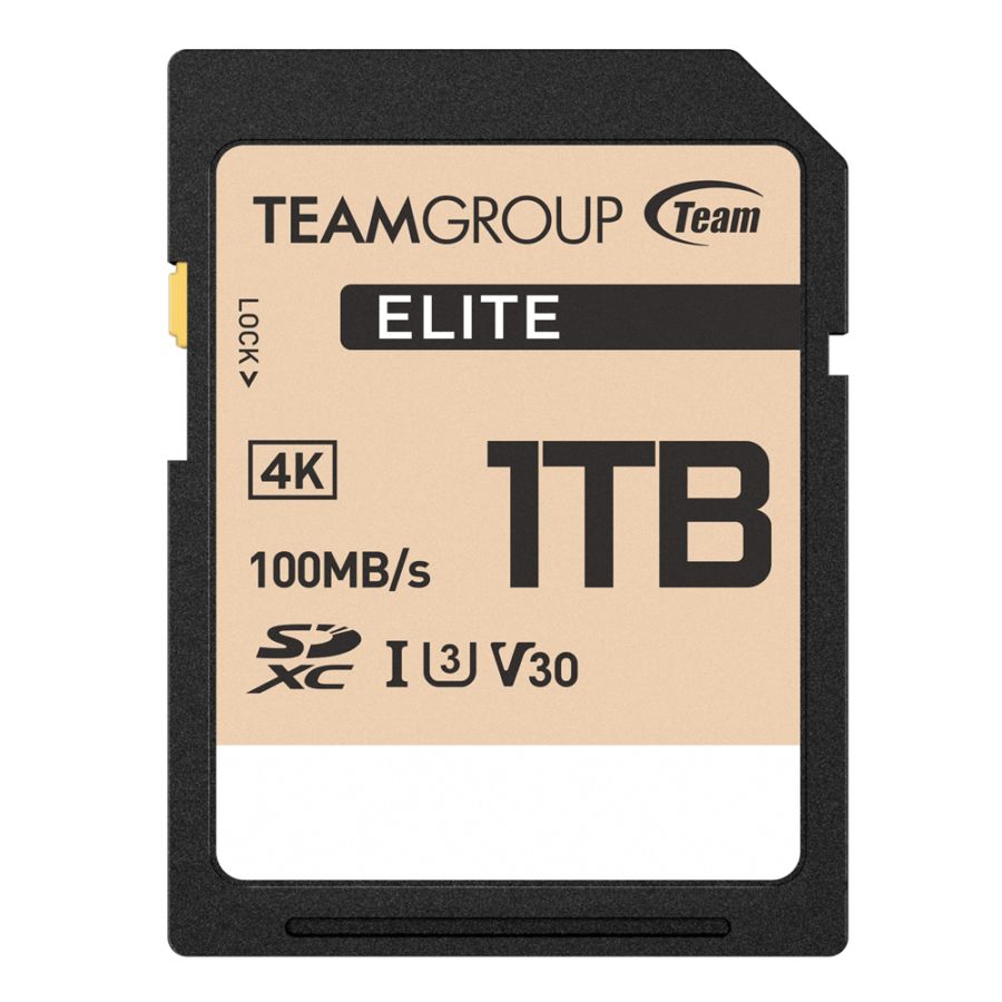 Team ELITE SDXC UHS-I U3 V30 メモリーカード 1TB