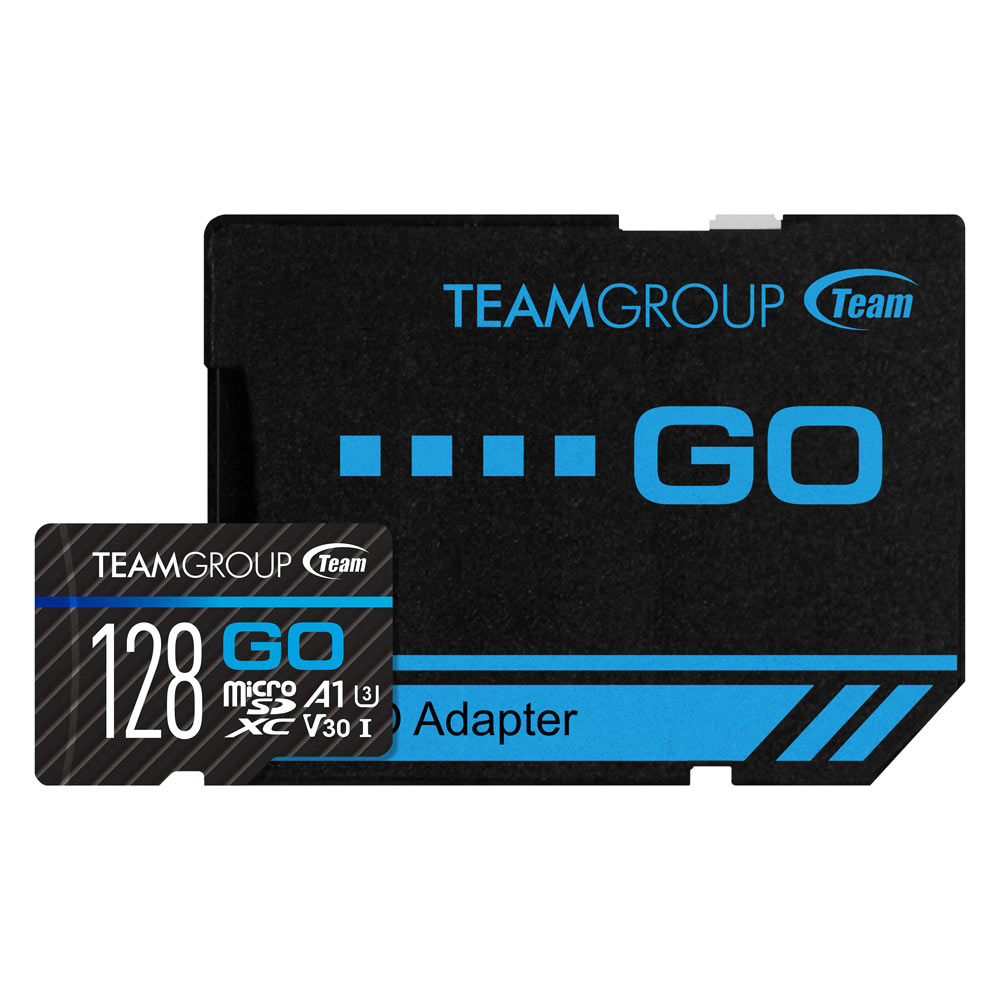 Team GO Micro SDXC UHS-I U3 V30 メモリーカード 128GB【SDカードアダプタ付き】