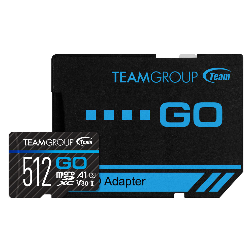 Team GO Micro SDXC UHS-I U3 V30 メモリーカード 512GB【SDカードアダプタ付き】