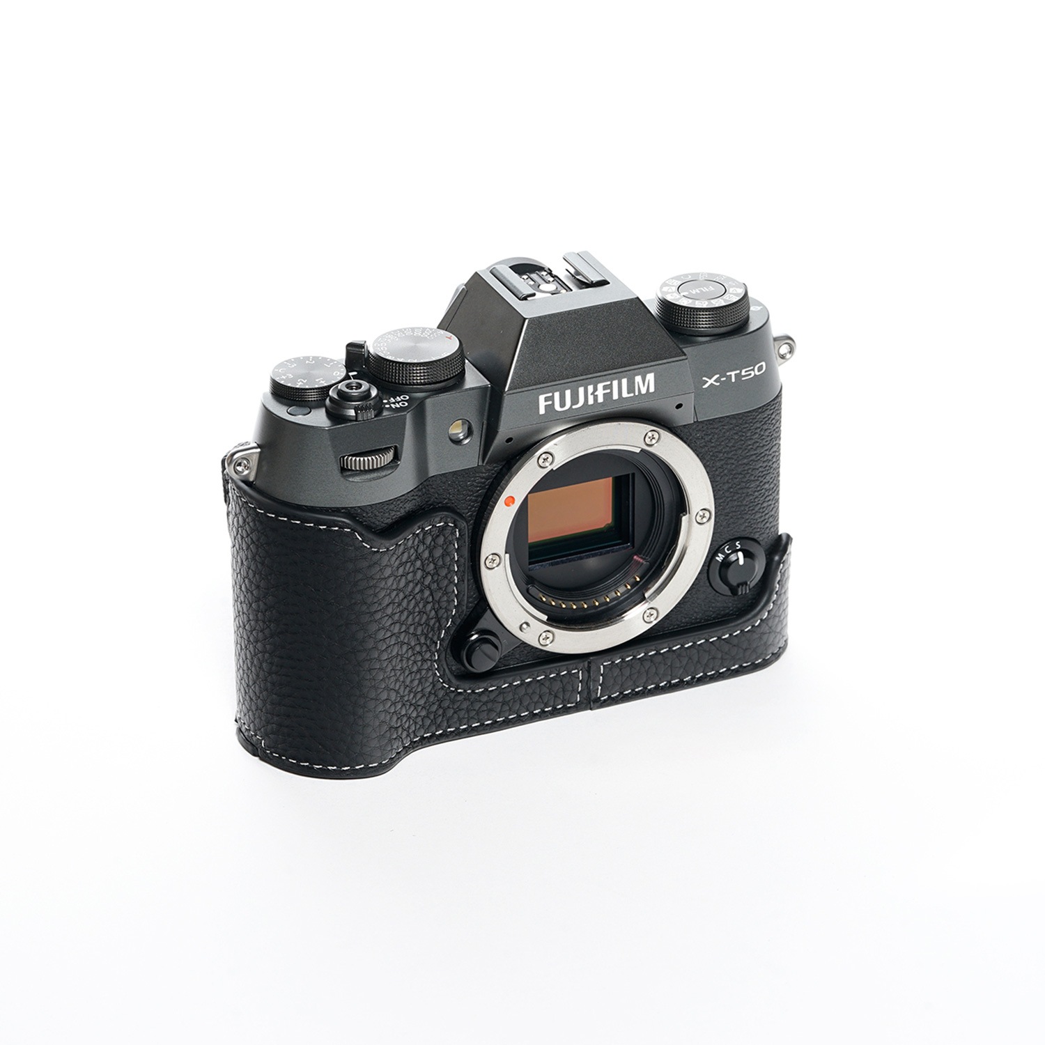 TP Original FUJIFILM X-T50用 ボディーハーフケース ブラック