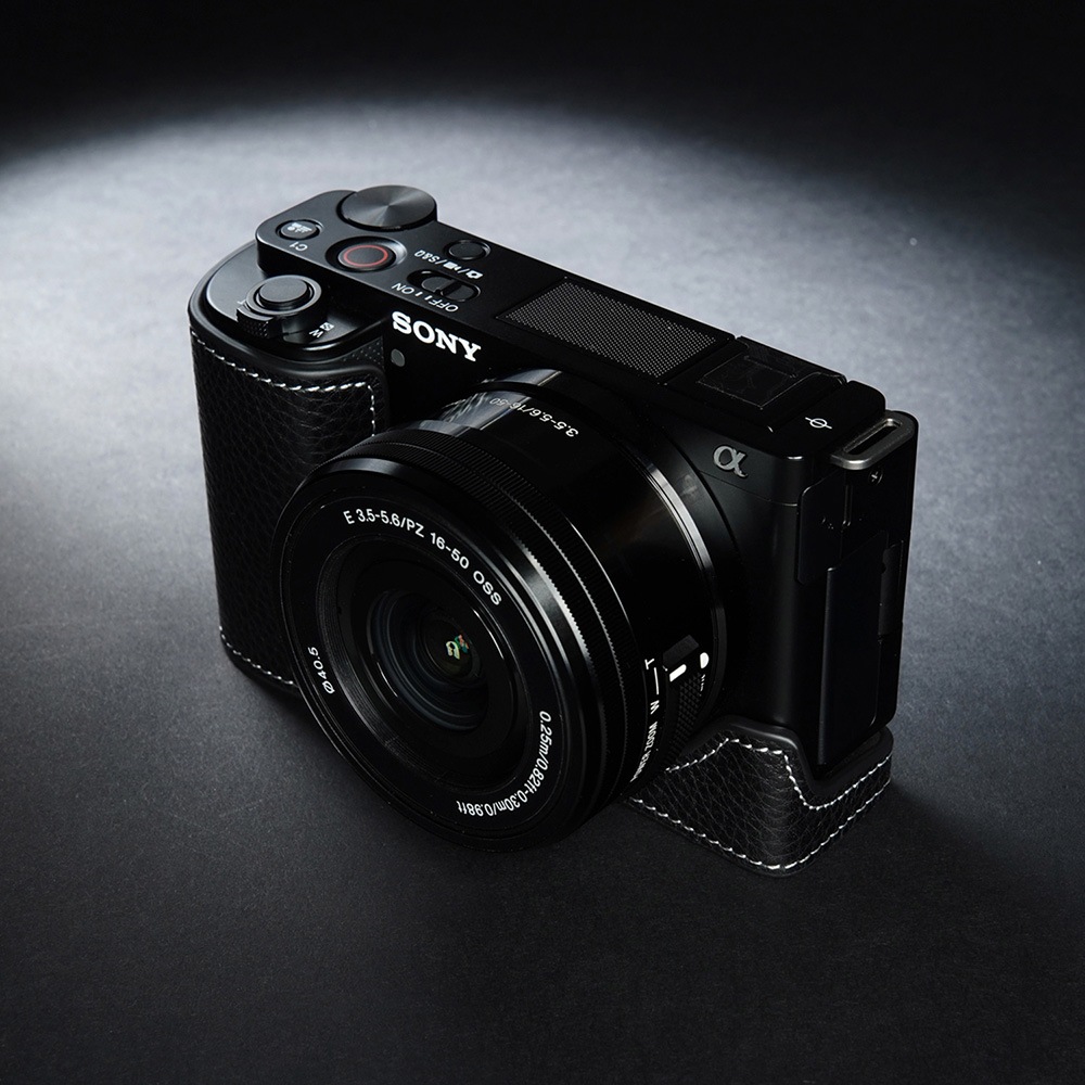 TP Original SONY VLOGCAM ZV-E10 用 ボディーハーフケース ブラック