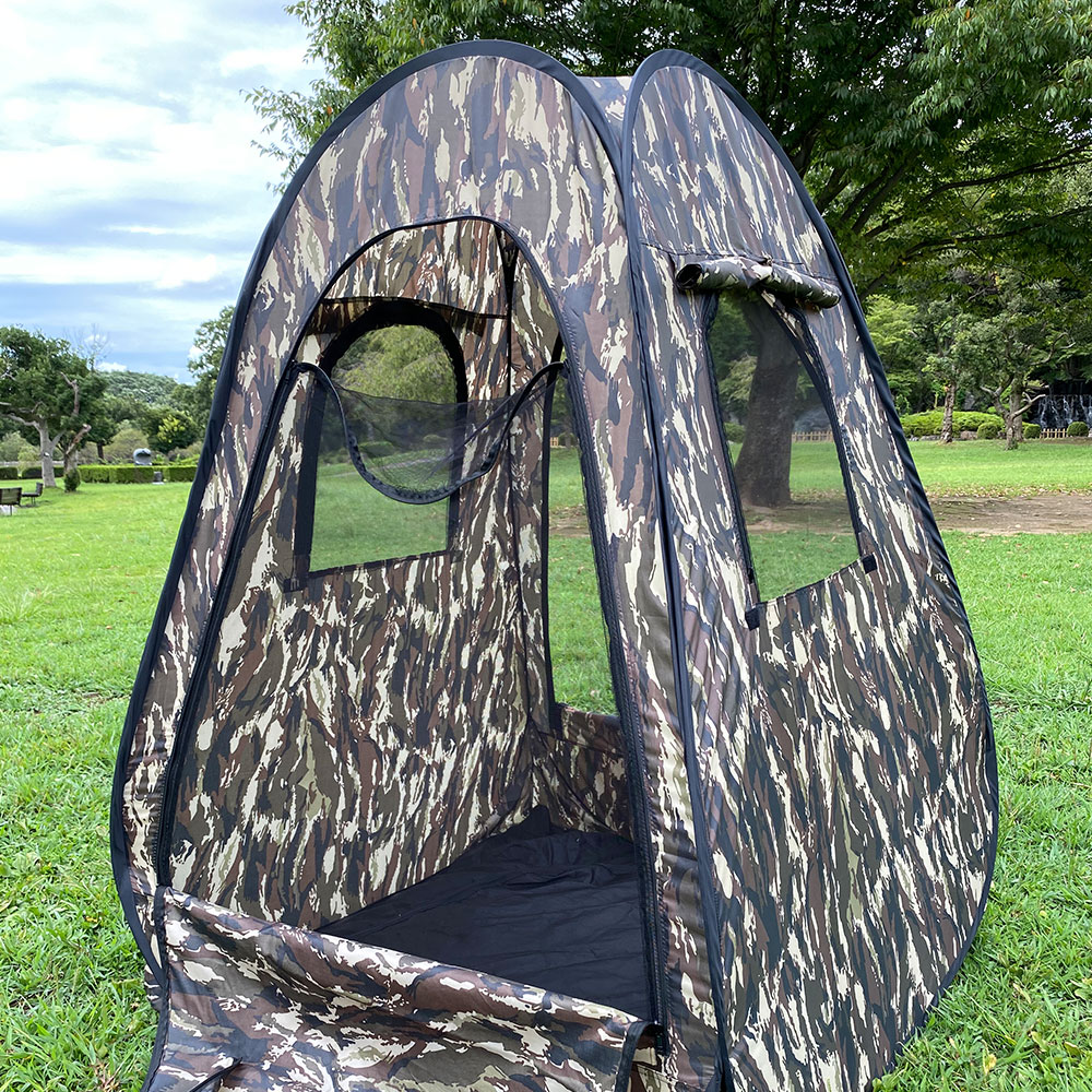 ジャパンホビーツール 撮影用 カモフラテントii 簡易型 １人用 撮影機材 撮影用テント スマイルカメラ