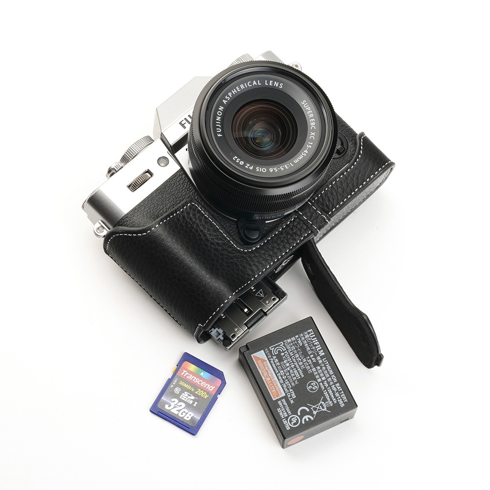 TP Original FUJIFIFILM X-T30/20/10 用 ボディーハーフケース ブラック