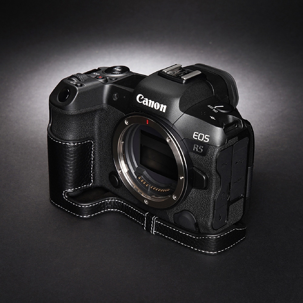 TP Original Canon EOS R5 用 ボディーハーフケース ブラック