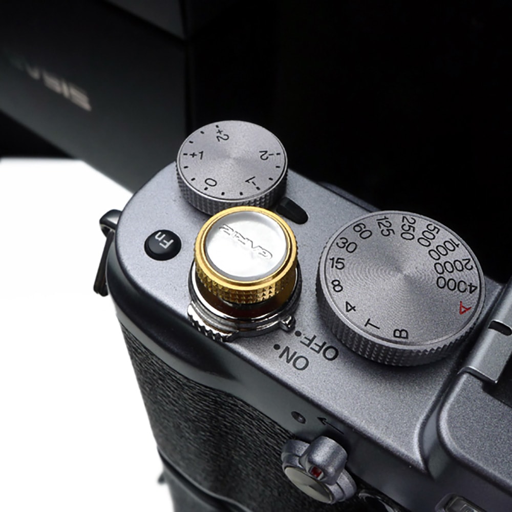 GARIZ ソフトレリーズボタン(ネジ式) 12mm ハーフミラー XA-SB5