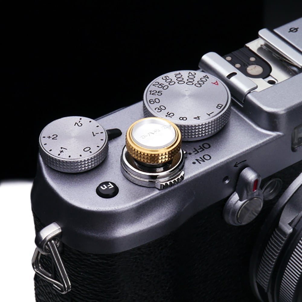 GARIZ ソフトレリーズボタン(ネジ式) 12mm ハーフミラー XA-SB5