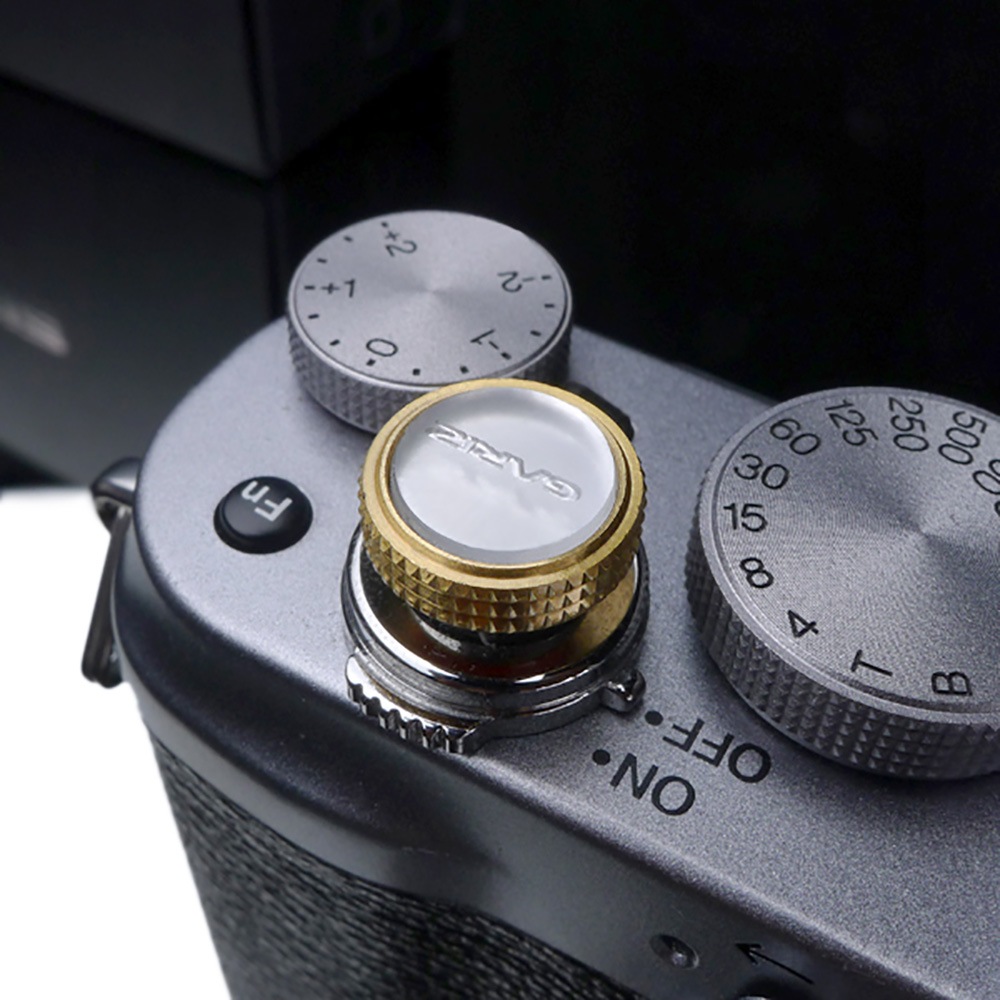 GARIZ ソフトレリーズボタン(ネジ式) 12mm ハーフミラー XA-SB5