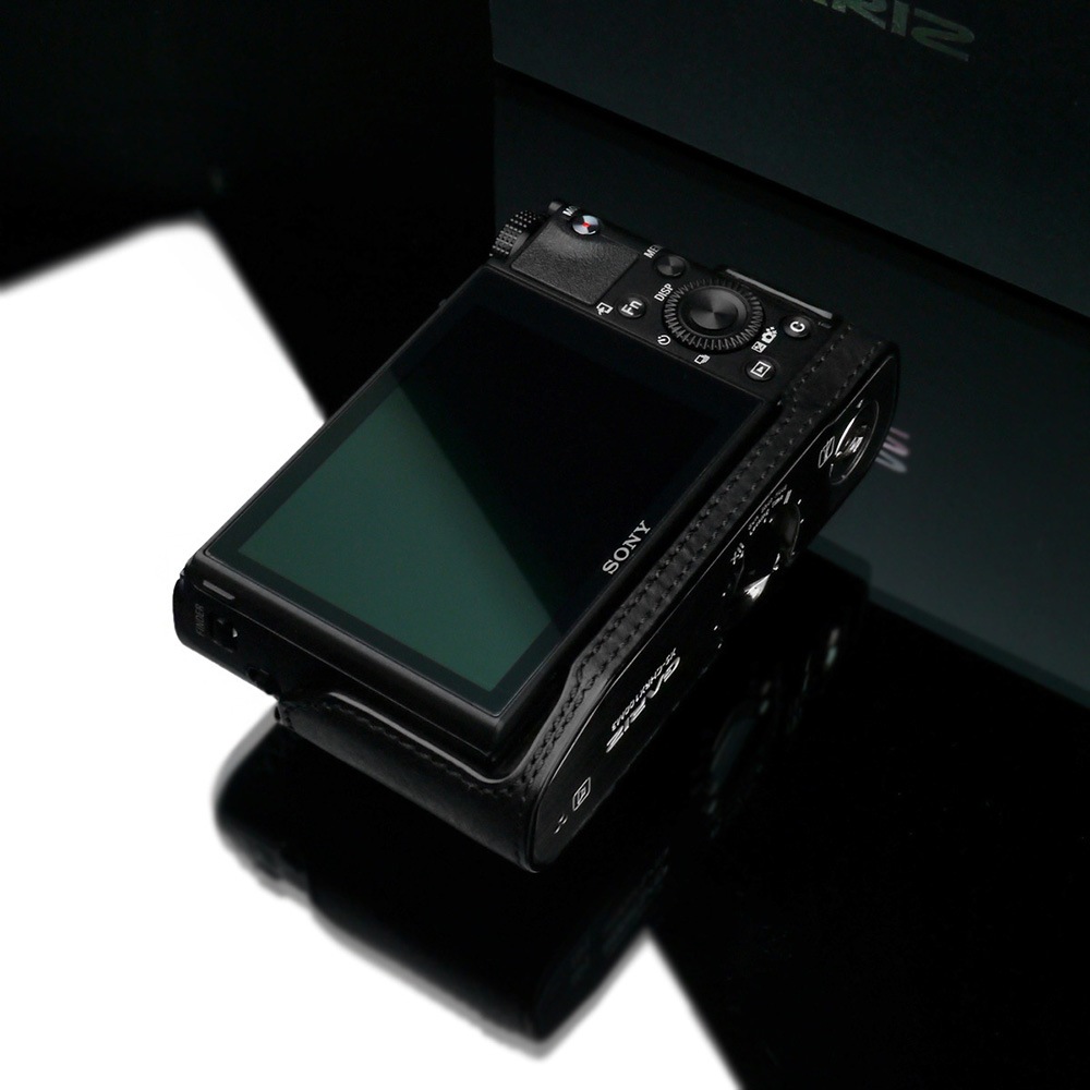 GARIZ SONY DSC-RX100 M5/M4/M3用 本革カメラケース HG-RX100BK
