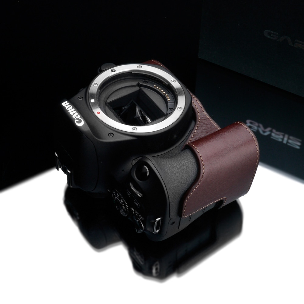 GARIZ Canon EOS Kiss X9用 本革カメラケース XS-CH200DBR