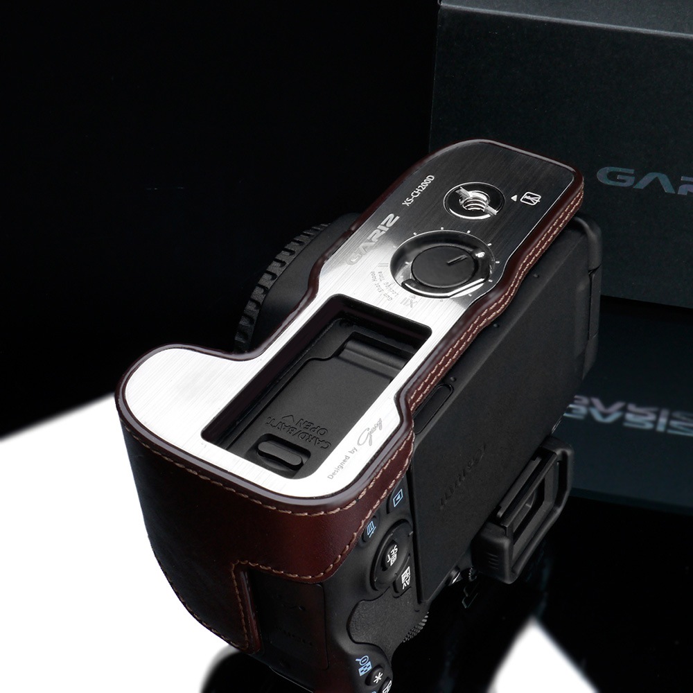 GARIZ Canon EOS Kiss X9用 本革カメラケース XS-CH200DBR ブラウン
