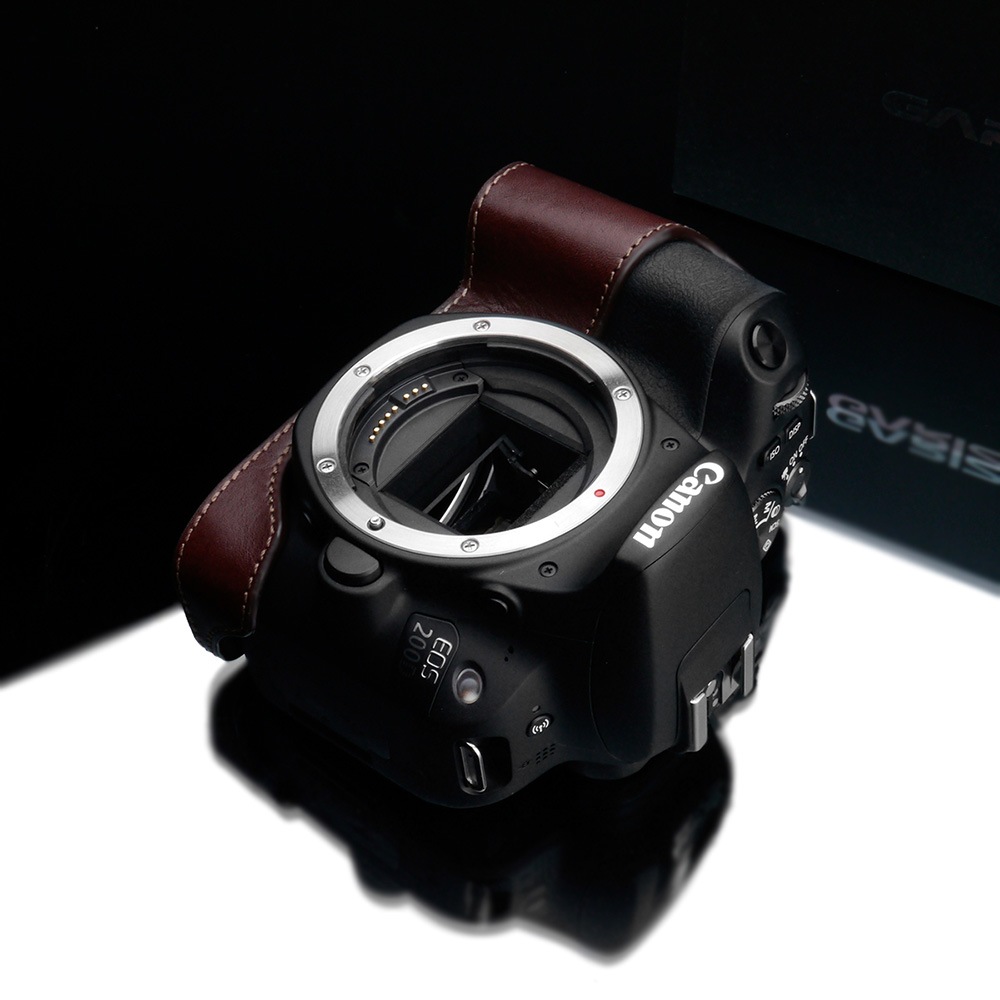 GARIZ Canon EOS Kiss X9用 本革カメラケース XS-CH200DBR ブラウン