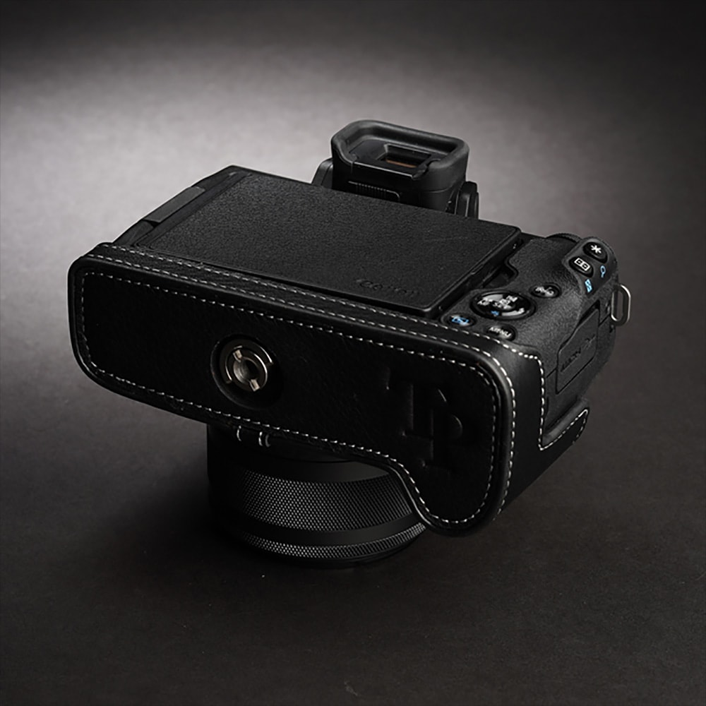 TP Original Canon EOS Kiss M 用 ボディーハーフケース ブラック