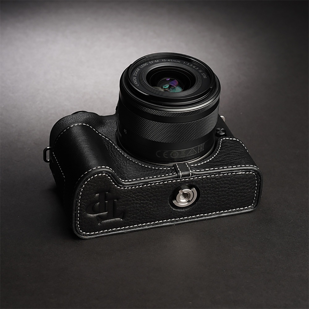 TP Original Canon EOS Kiss M 用 ボディーハーフケース ブラック