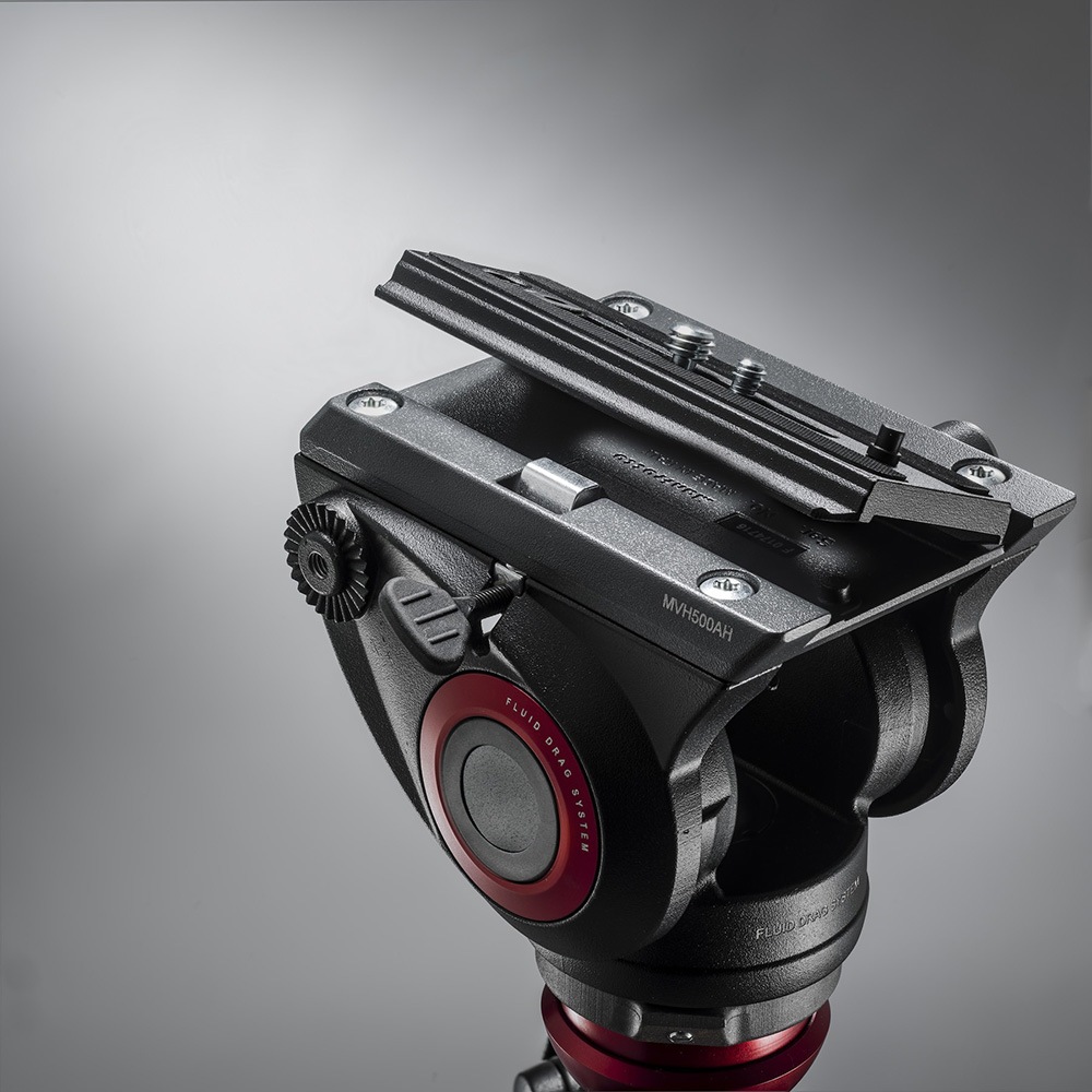 Manfrotto プロフルード ビデオ雲台 60mm フラットベース MVH500AH