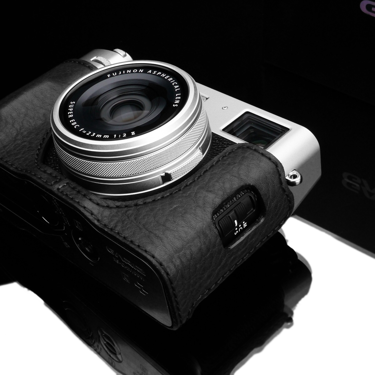 GARIZ FUJIFILM X100VI用 本革カメラケース HG-X100VIBK