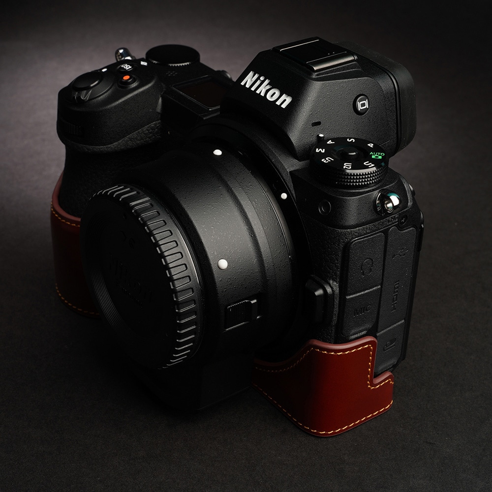 TP Original Nikon Z7/Z6 用 ボディーハーフケース ブラウン