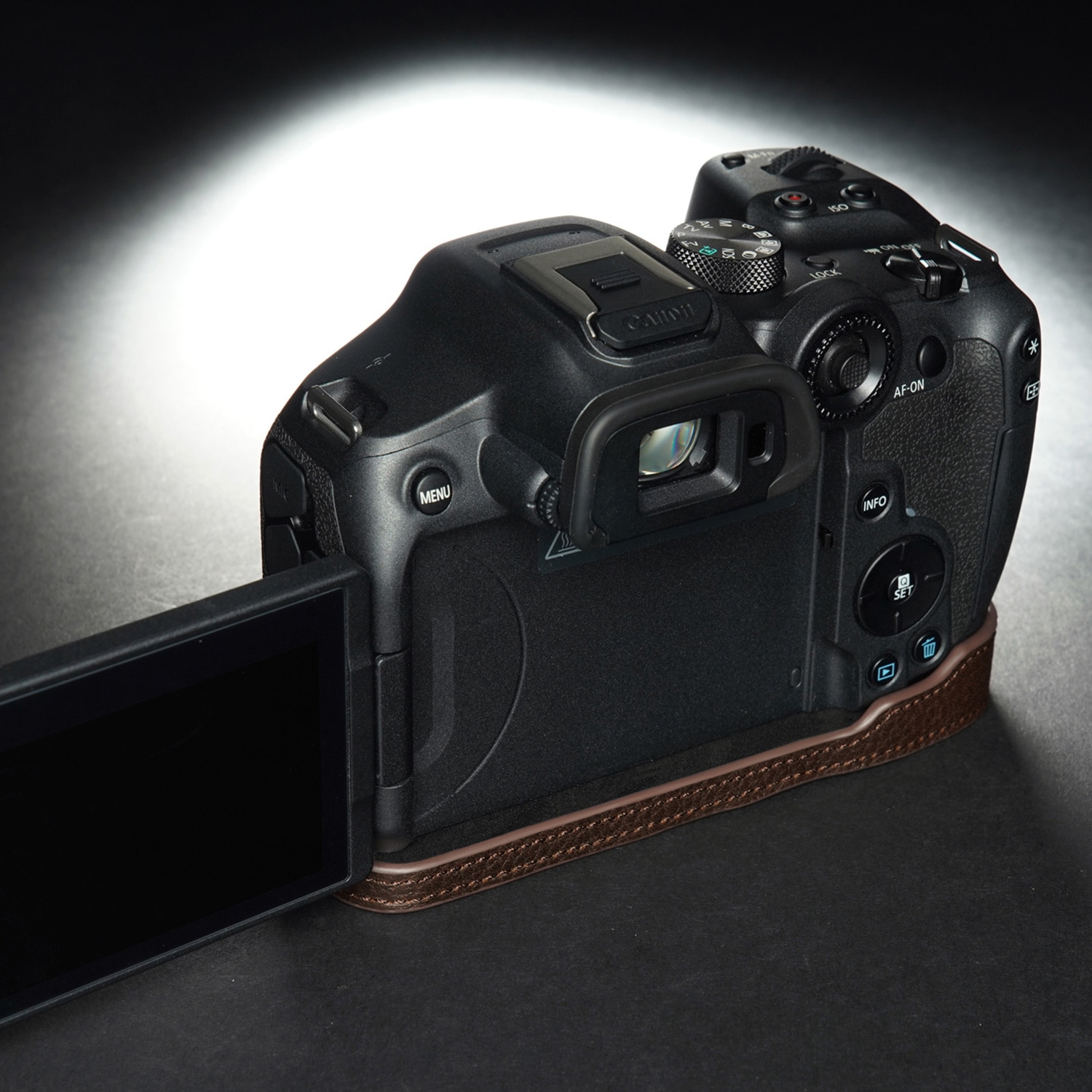 TP Original Canon EOS R7 用 ボディーハーフケース ダーク