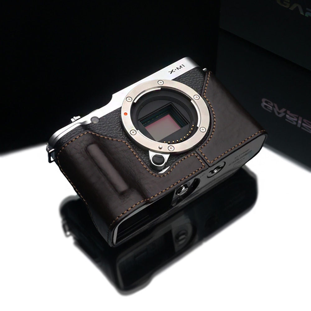 GARIZ FUJIFILM X-M1用 本革カメラケース HG-XM1BR ブラウン