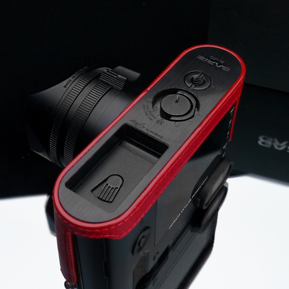 本革 LEICA ライカ Q/QP用 カメラケース 赤