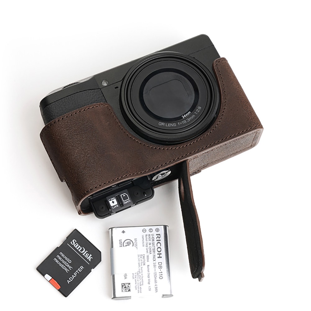 mii様 リコーGRⅢx コンパクトデジタルカメラ ブラウンレザーケース Amazon.co.jp: GARIZ RICOH GR III 用 本革カメラケース HG
