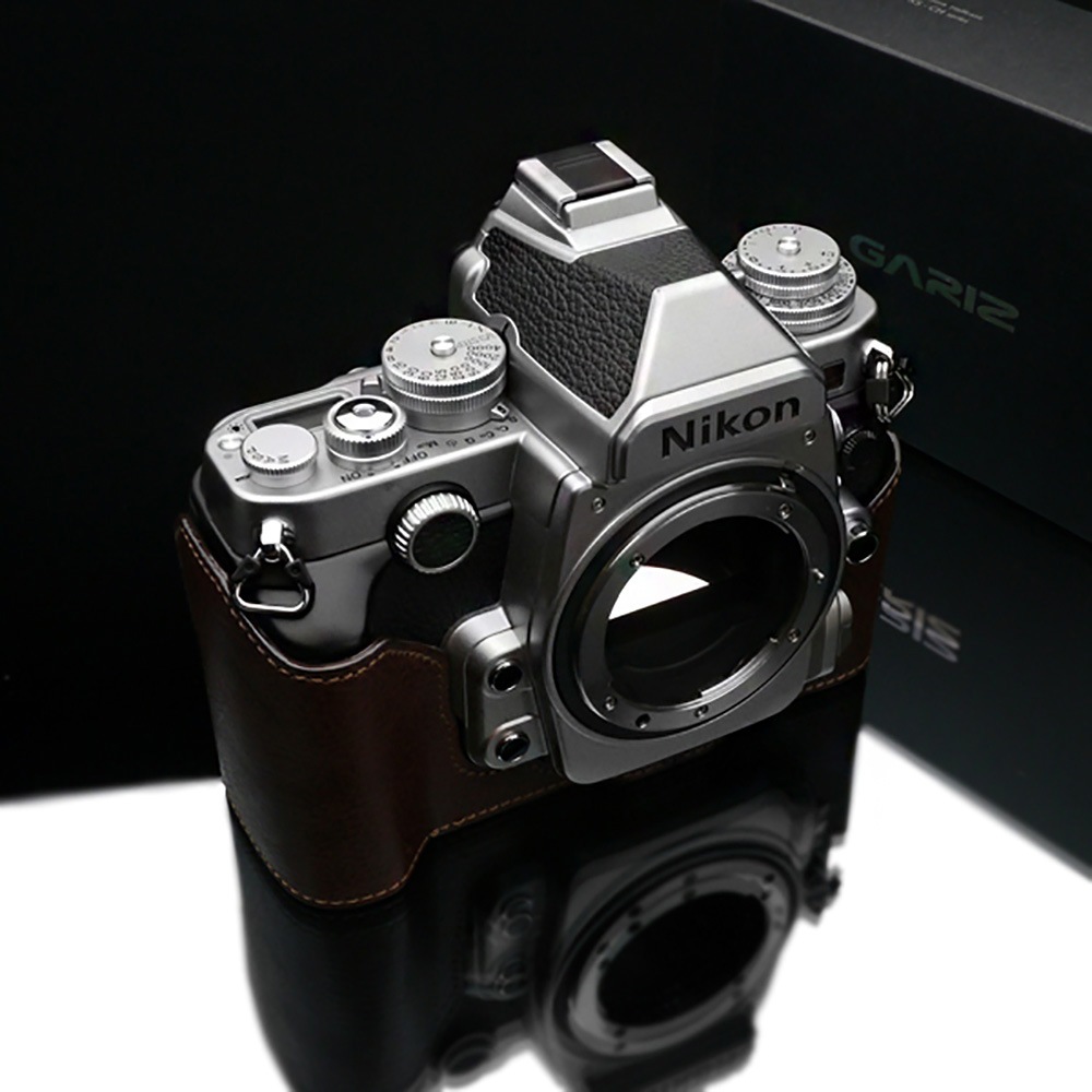 Gariz Nikon Df用 本革カメラケース Xs Chdfbr ブラウン カメラケース ボディージャケット ハーフケース Nikon ニコン用 スマイルカメラ